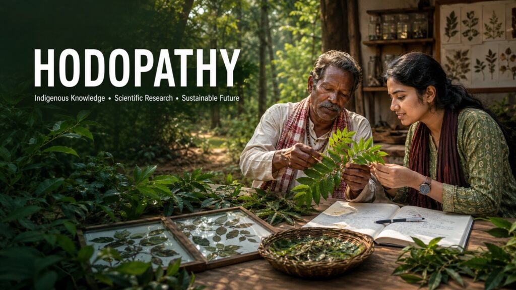 Rajeev Singh highlighting Hodopathy in Jharkhand through the respectful documentation of tribal plant knowledge, scientific research, medicinal-plant conservation and sustainable community livelihoods.