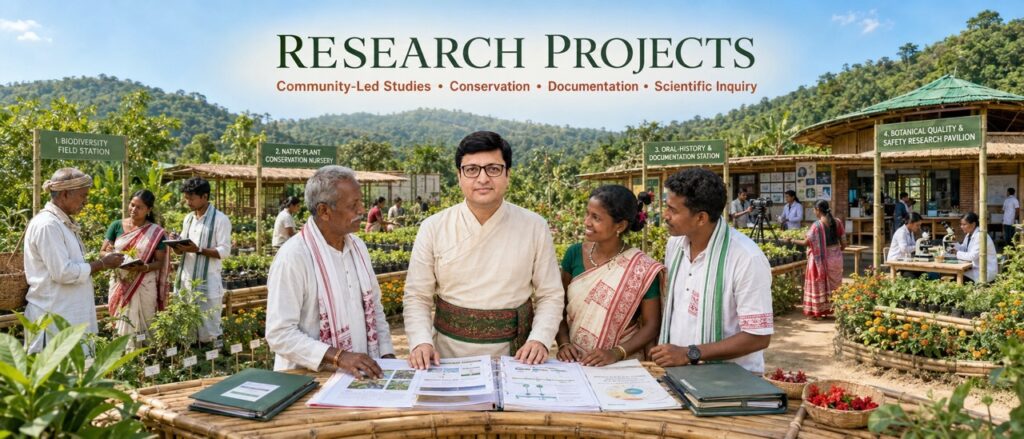 Research projects exploring Hodopathy, medicinal plants and indigenous knowledge of Jharkhand