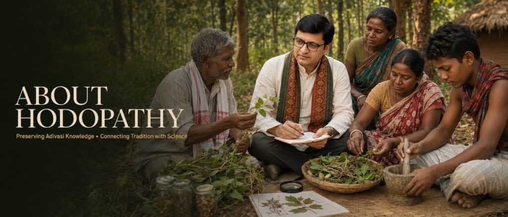 Rajeev Singh promoting Hodopathy and indigenous tribal knowledge of Jharkhand